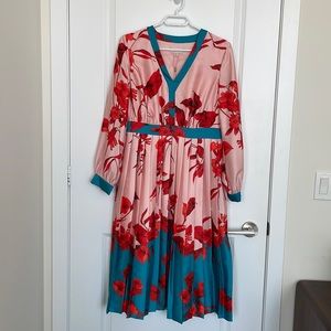 Ted Baker Long Sleeved Floral Dress - Ted Size 2 (US size 6)